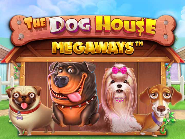 Dog House Megaways, caça-níqueis Megaways, giros grátis, Pragmatic Play, Wilds Sticky, multiplicadores, alta volatilidade